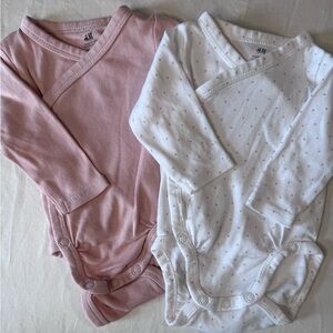 H&M Kids Pajamas - Soft Pink and White Set